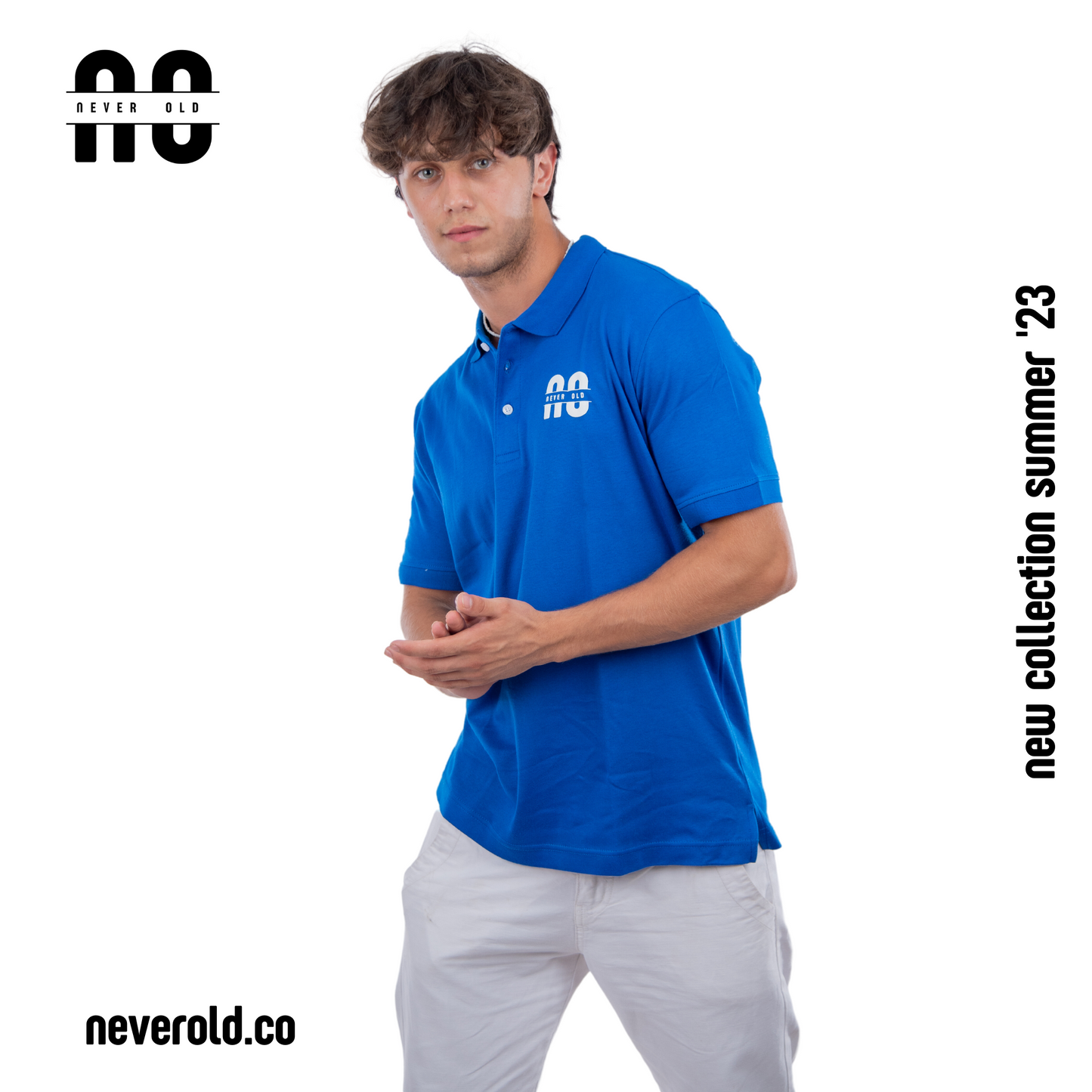 Polo shirt-Royal blue (100% EGYPTIAN COTTON)