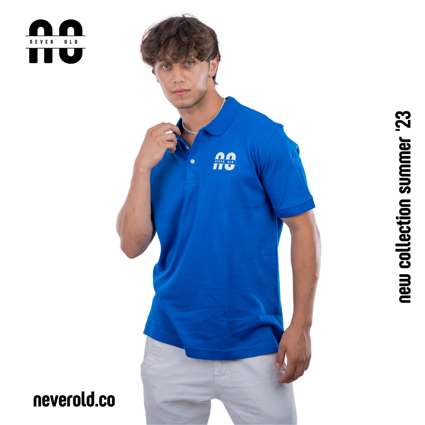 Polo shirt-Royal blue (100% EGYPTIAN COTTON)