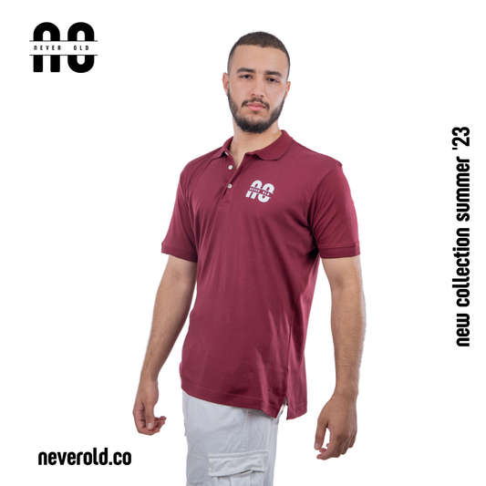 Polo shirt -Amaranth purple (100% EGYPTIAN COTTON)