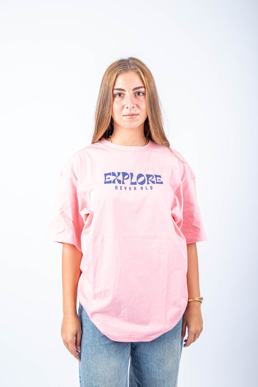 Explore T-shirt - Pale chestnut