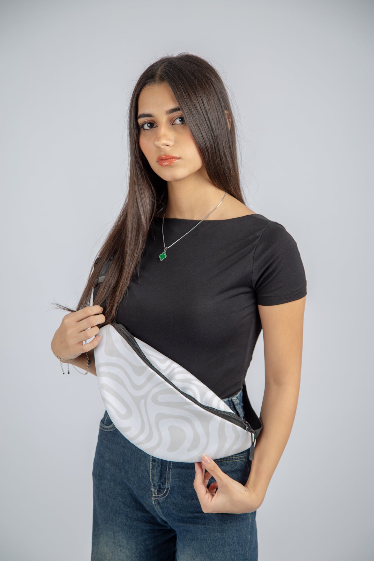 lined fanny pack