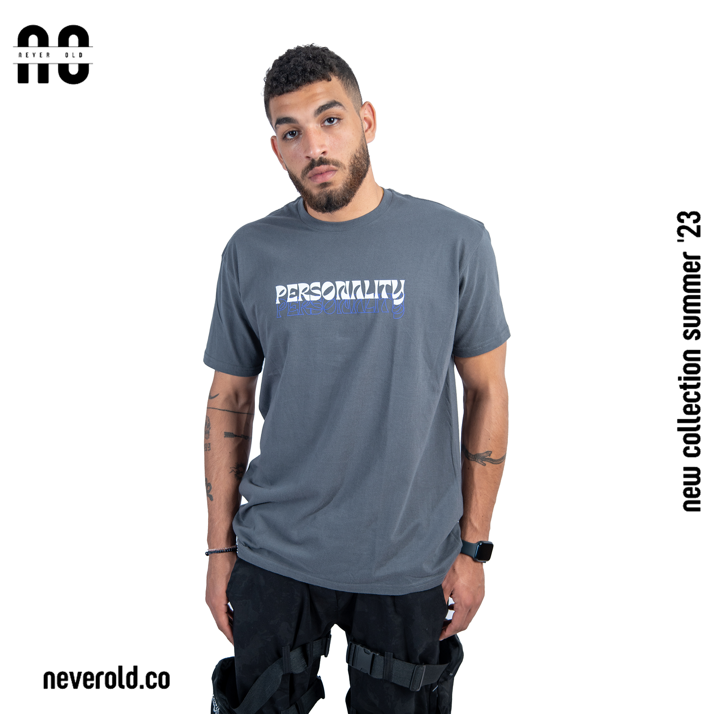 Personality t-shirt -gray