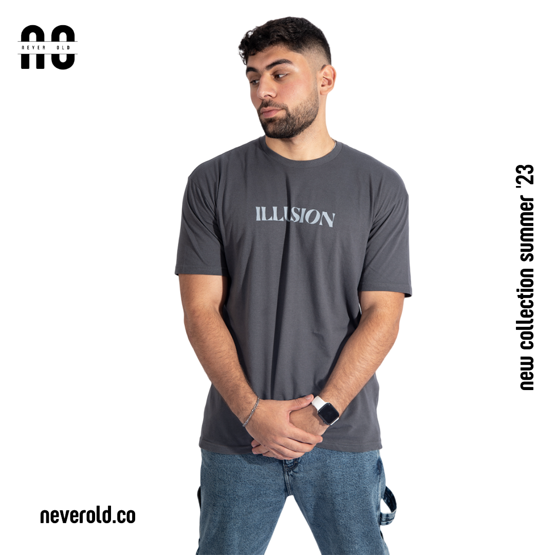 Illusion T-shirt - Gray