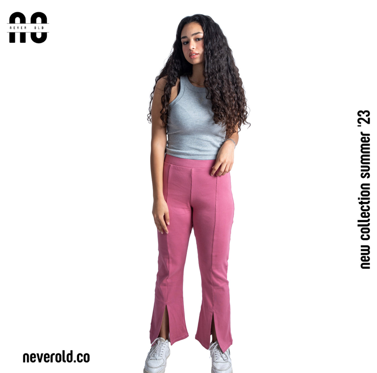 Rib pants - Pink