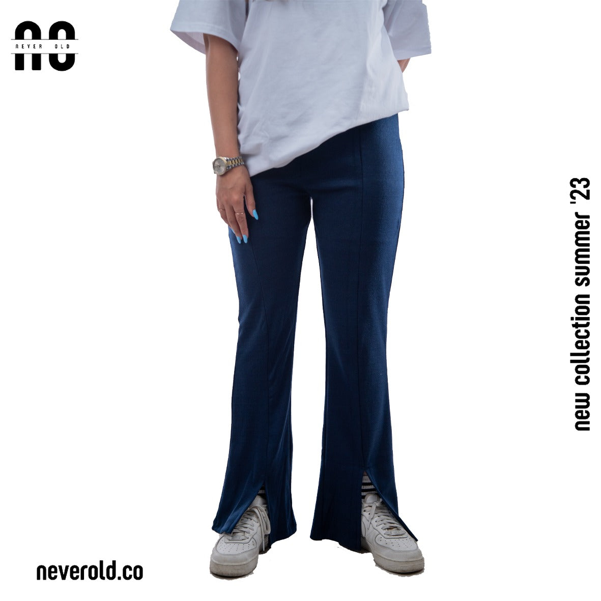Rib pants - dark blue
