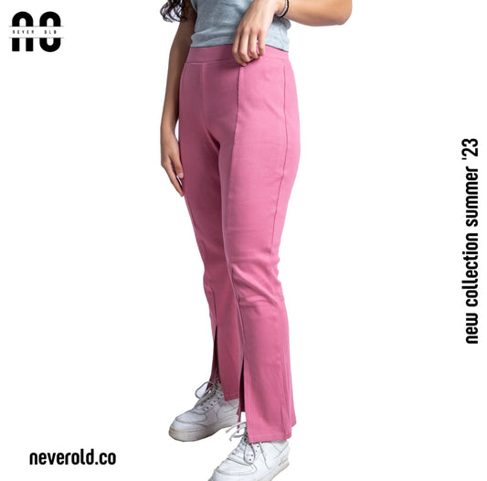 Rib pants - Pink