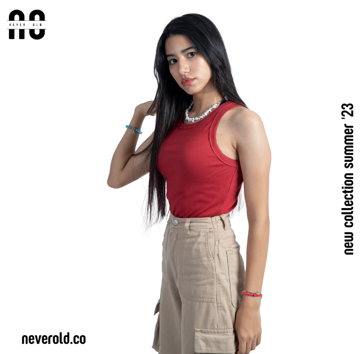 Long Tank top - Red