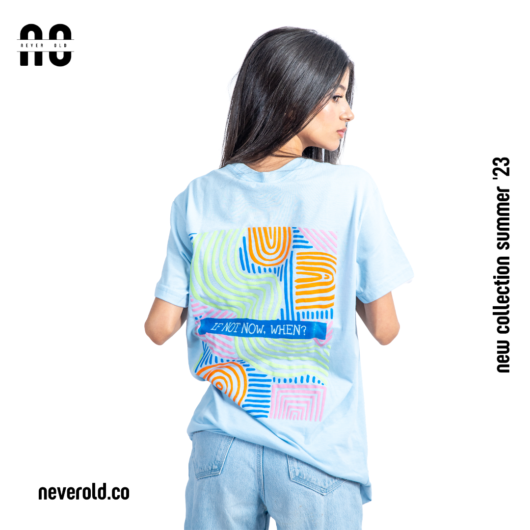 If not now,when? T-shirt - light blue
