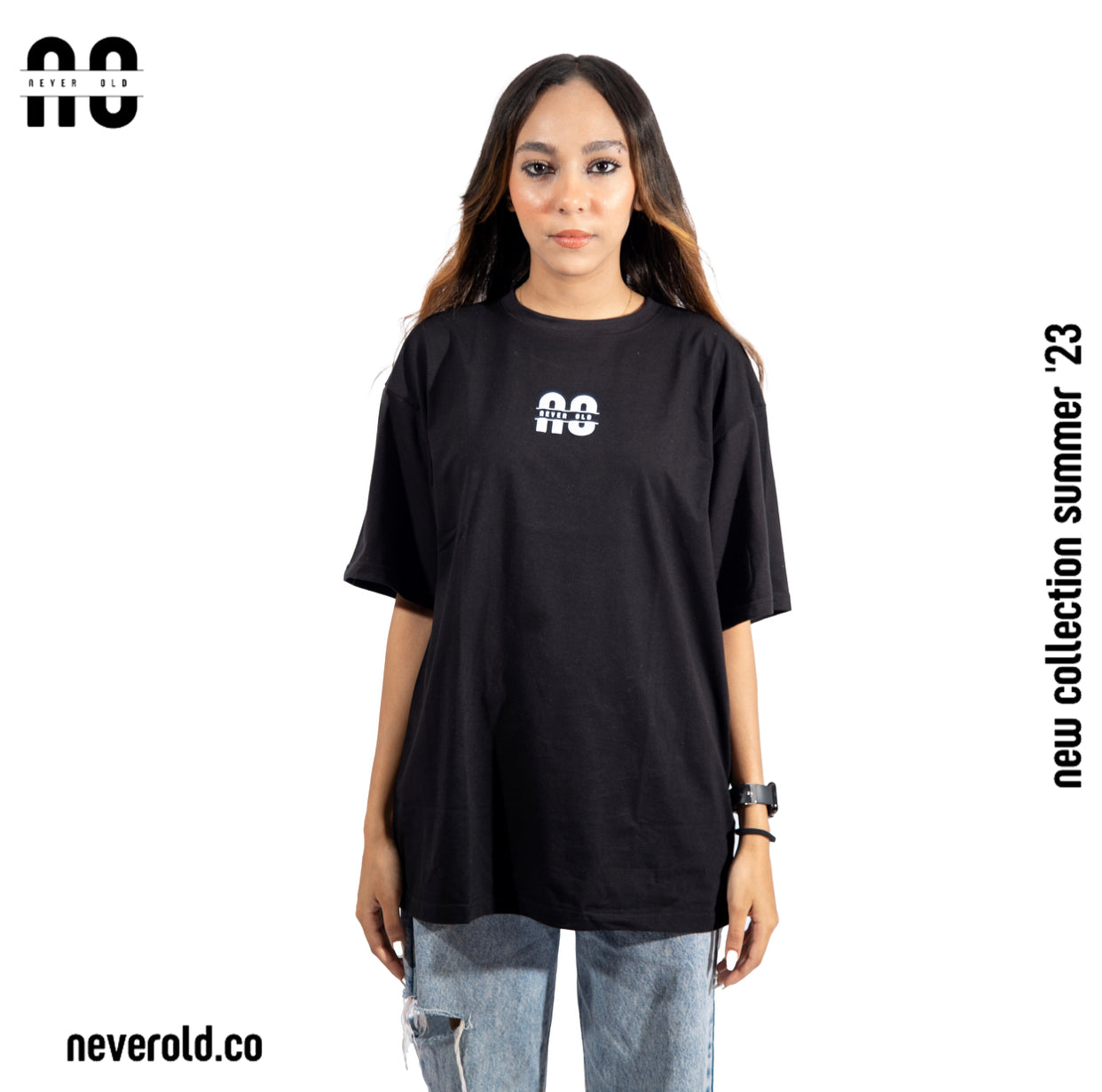 Never old T-shirt - black