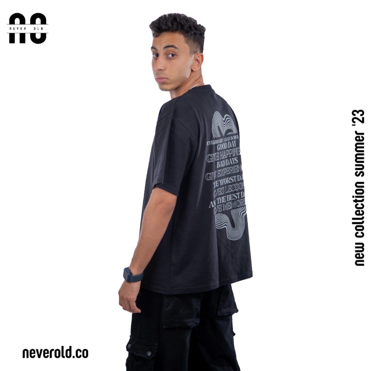 Never regret a day in your life T-shirt - black