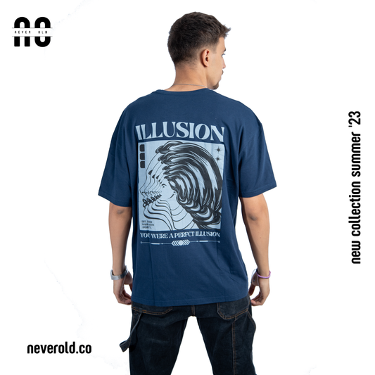 Illusion T-shirt - dark blue