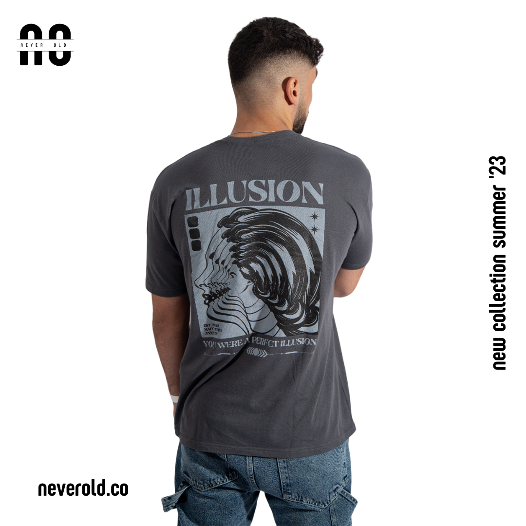 Illusion T-shirt - Gray