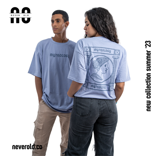 Mythology T-shirt - light steel blue
