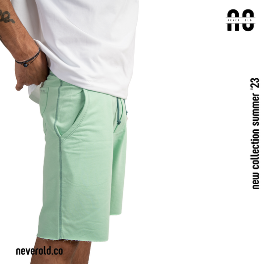 short - mint green