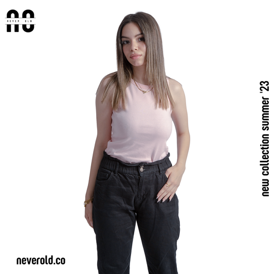 Long Tank top - Light pink