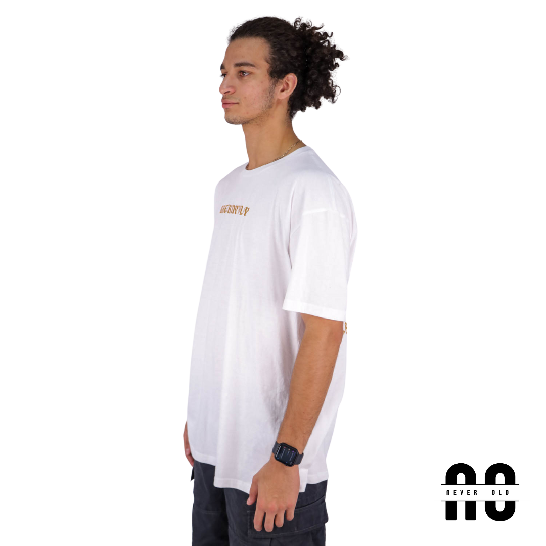 GREEK MYTHOLOGY Printed Round Nick T-shirt - White