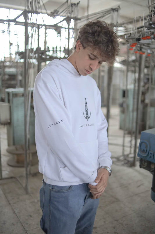 Afterlife hoodie - white