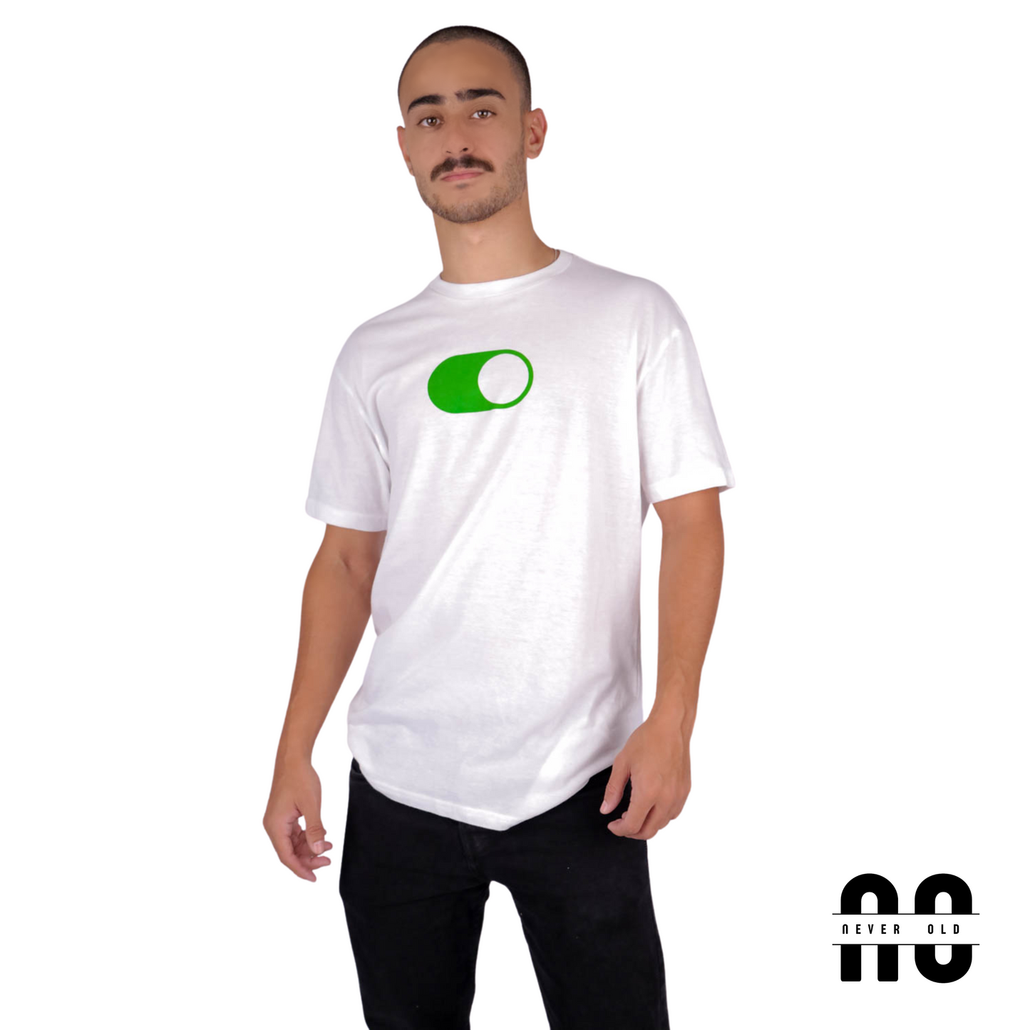 (Currently On) Printed Round Nick T-shirt - White